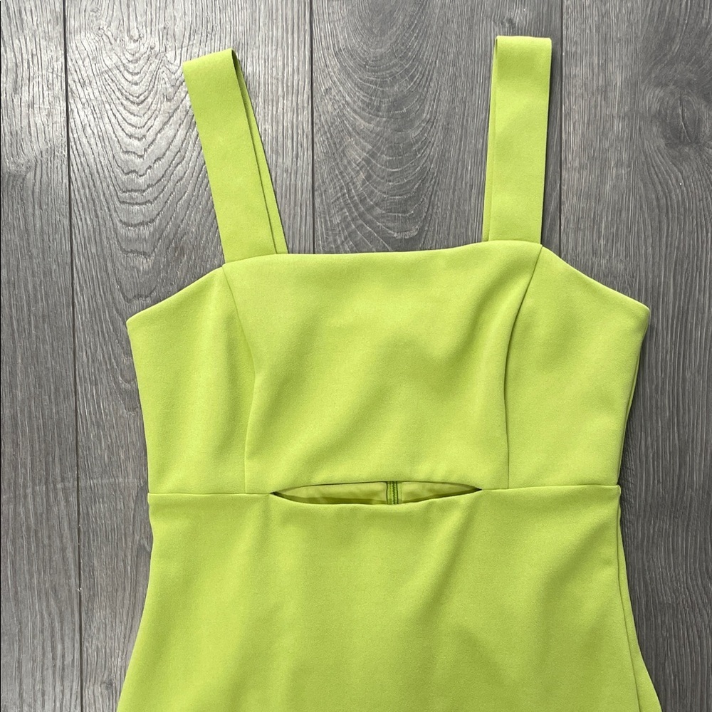 RW & CO Elegant Lime Green Dress SIZE 6 - Picture 5 of 15
